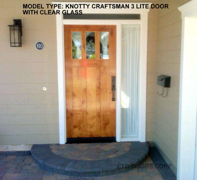 Knotty Wood Door