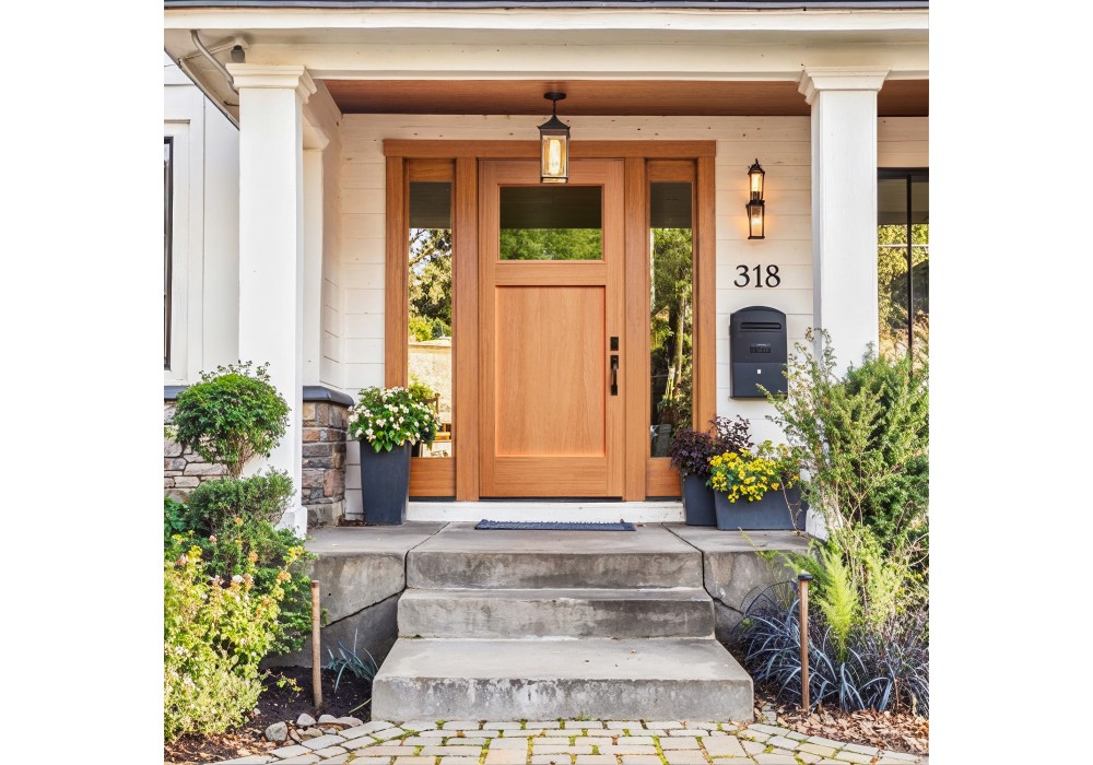 Ritz - Mahogany Craftsman 1-Lite ETO Doors