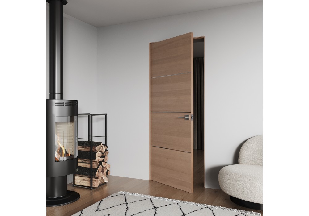 MOVIDA - MAHOGANY FLUSH INTERIOR DOOR WITH 1/4