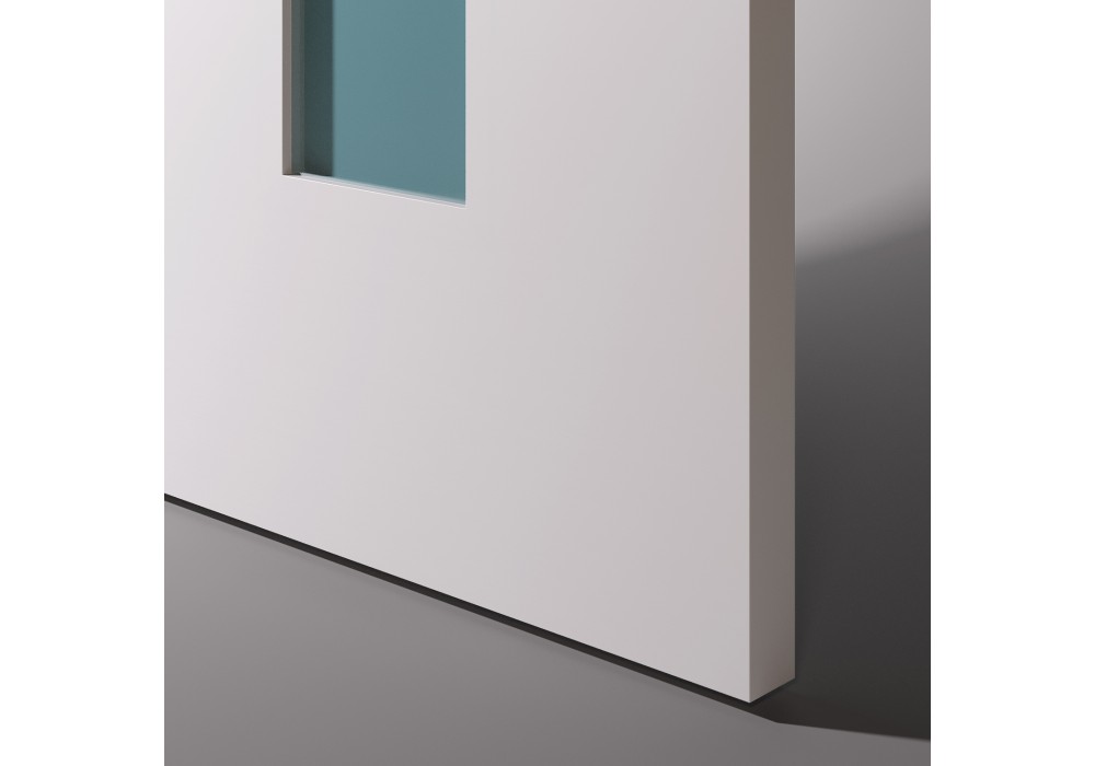 OSLO Fiberglass Exterior Door – Narrow Slim Vertical Lite Flush Glazed ...