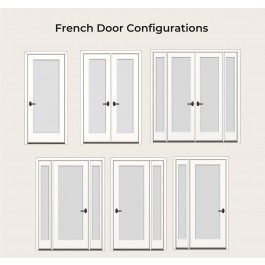 Exterior 1 Lite White Primed with Dual Clear Tempered Glass Door | ETO ...