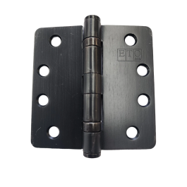 Pack of (3) 4” X 4” X ¼” Radius Heavy Duty Ball Bearing Hinges with ETO Logo