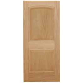 2BM - 2 PANEL ARCHED TOP BRAZILIAN MAHOGANY WITH RECESSED MOULDING INTERIOR DOOR (1-3/4") 2BM - 2 PANEL ARCHED TOP BRAZILIAN MAHOGANY WITH RECESSED MOULDING INTERIOR DOOR (1-3/4")