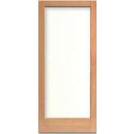 7001 - Vertical Grain Douglas Fir French Door 1-Lite with Dual Clear Tempered Glass (1-3/4")