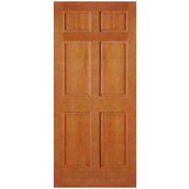 AB2130 - Vertical Grain Douglas Fir EXTERIOR 6 Panel Door (3/4" Raised Panel)  (1-3/4")