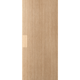 Aria - Interior White Oak Fluted Flush Door with Vertical Grooves and Vertical Grain (engineered) (supplied unfinished) Aria - Interior White Oak Fluted Flush Door with Vertical Grooves and Vertical Grain (engineered) (supplied unfinished)
