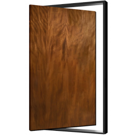 Atlanta-Pivot: Atlanta Pivot Wood Door Pre-Hung with Pivot Hinge, Metal Frame & Sill - Exterior Grade