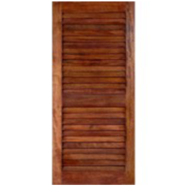 BRAZILIAN MAHOGANY LOUVER INTERIOR DOOR (1-3/8")