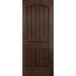20 Minute Rustic Two Panel Arched Plank Door -Kennedy (1-3/4")