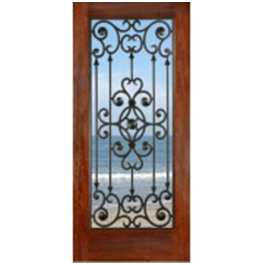 FD1LSavannah - Mahogany Savannah Exterior Door (1-3/4")