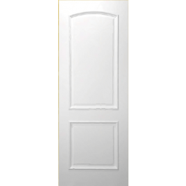 L2 - 2 PANEL ARCHED TOP WHITE PRIMED WITH RECESSED MOULDING INTERIOR DOOR (1-3/4")