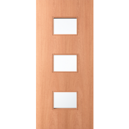 LUX - 3 Rectangle Lite Exterior Door