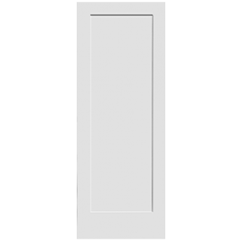 Madison - 1 Panel Shaker Square Top Primed Door (1-3/8")