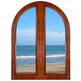 Riviera - Mahogany French Door (1-3/4")