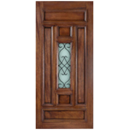 Mahogany Solid Wood Door Exterior/Interior Paris (1-3/4")