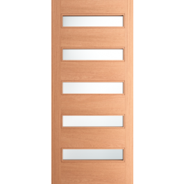 Quinque Hurricane Impact Resistant Rated Door 5 Rectangle Lite (1-3/4")
