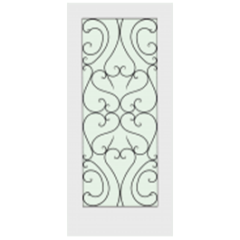 Topa-ESF1 Fiberglass Door Exterior Grade 1-Lite Full View Flush Glazed French Door (Paintable)