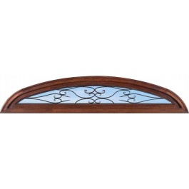 TransomELSpain - Elliptical Top Transom with Clear Iron Glass