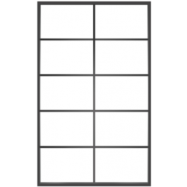 Ventana10: 10-Lite Fixed Rectangle Steel Metal Window with Low-E Glass Exterior Grade