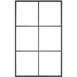 Ventana6: 6-Lite Fixed Rectangle Steel Metal Window with Low-E Glass Exterior Grade
