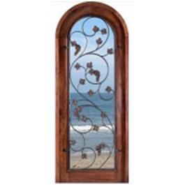 Vinos - Solid Mahogany Wood Exterior Door (1-3/4")