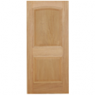 2BM - 2 PANEL ARCHED TOP BRAZILIAN MAHOGANY WITH RECESSED MOULDING INTERIOR DOOR (1-3/4")