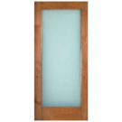 Knotty Alder 1-Lite Door w/ White Laminate Glass (1-3/4")