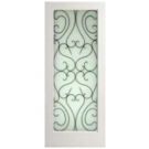 EXWP1LESF1 - 1 Lite White Primed Square Sticking Door