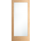 Bristol- White Oak French Door Exterior 1-Lite Full View w/ Low-E Clear Glass (1-3/4”)