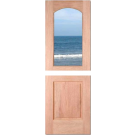 Dutch Mahogany 1/2 Lite Solid Door