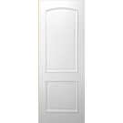 L2 - 2 PANEL ARCHED TOP WHITE PRIMED WITH RECESSED MOULDING INTERIOR DOOR (1-3/4")