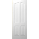 L4 - 4 PANEL ARCHED TOP WHITE PRIMED WITH RECESSED MOULDING INTERIOR DOOR (1-3/4")