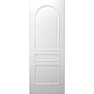 N3 - 3 PANEL ARCHED TOP WHITE PRIMED WITH RECESSED MOULDING INTERIOR DOOR (1-3/4")