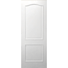 S2 - 2 PANEL ARCHED TOP WHITE PRIMED WITH RECESSED MOULDING INTERIOR DOOR (1-3/4")