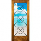 Spina - Full Lite Exterior Door with Exposed Artistic Iron Grill