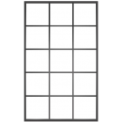 Ventana15: 15-Lite Fixed Rectangle Steel Metal Window with Low-E Glass Exterior Grade