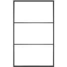 Ventana3: 3-Lite Fixed Rectangle Steel Metal Window with Low-E Glass Exterior Grade