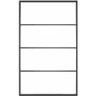 Ventana4: 4-Lite Fixed Rectangle Steel Metal Window with Low-E Glass Exterior Grade