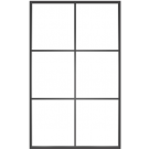 Ventana6: 6-Lite Fixed Rectangle Steel Metal Window with Low-E Glass Exterior Grade
