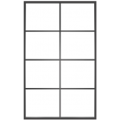 Ventana8: 8-Lite Fixed Rectangle Steel Metal Window with Low-E Glass Exterior Grade