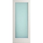 EXWP1LLAMI- Exterior 1 Lite White Primed Door w/ Obscure Laminate Glass