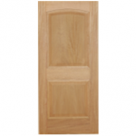 2BM - 2 PANEL ARCHED TOP BRAZILIAN MAHOGANY WITH RECESSED MOULDING INTERIOR DOOR (1-3/4")