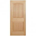 2MA - 2 PANEL ARCHED TOP MAHOGANY WITH RECESSED MOULDING INTERIOR DOOR (1-3/4")