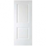 2PP - 2 PANEL ARCHED TOP WHITE PRIMED WITH RECESSED MOULDING INTERIOR DOOR (1-3/4")