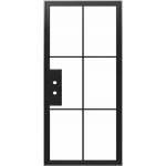 Acero - Steel Metal Exterior Grade 6-Lite French Door with Low-E Glass