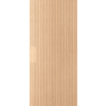 Aria - Interior White Oak Fluted Flush Door with Vertical Grooves and Vertical Grain (engineered) (supplied unfinished)