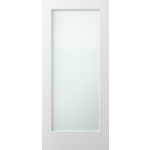 WP1LLAMI - WHITE PRIMED 1-LITE WITH DUAL WHITE LAMINATED (OBSCURE) GLASS INTERIOR DOOR (SQUARE STICKING) (1-3/4")