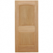 2BM - 2 PANEL ARCHED TOP BRAZILIAN MAHOGANY WITH RECESSED MOULDING INTERIOR DOOR (1-3/4")