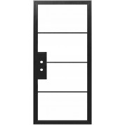 Stal - Steel Metal Exterior Grade 4-Lite French Door with Low-E Glass