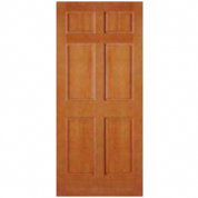 AB2130 - Vertical Grain Douglas Fir EXTERIOR 6 Panel Door (3/4" Raised Panel)  (1-3/4")
